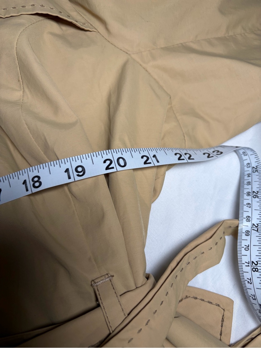 Jessica London Classic Tan Trench Coat Size 16 - Picture 7 of 11